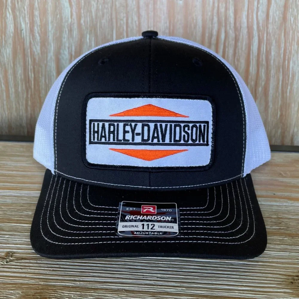 Harley Davidson Motorcycles Patch Hat - Richardson 112 - Picture 3 of 9